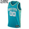Maillot Enfant Charlotte Hornets Personnalisable 2023-24 Jordan City Edition Teal Swingman